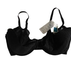 Natori Breakout Underwire Bra Black Lace Foam Sling 724319 36DDD New